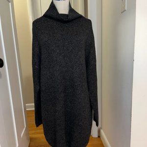 Aerie Oversized Knit Sweater Dress With Funnel Neck